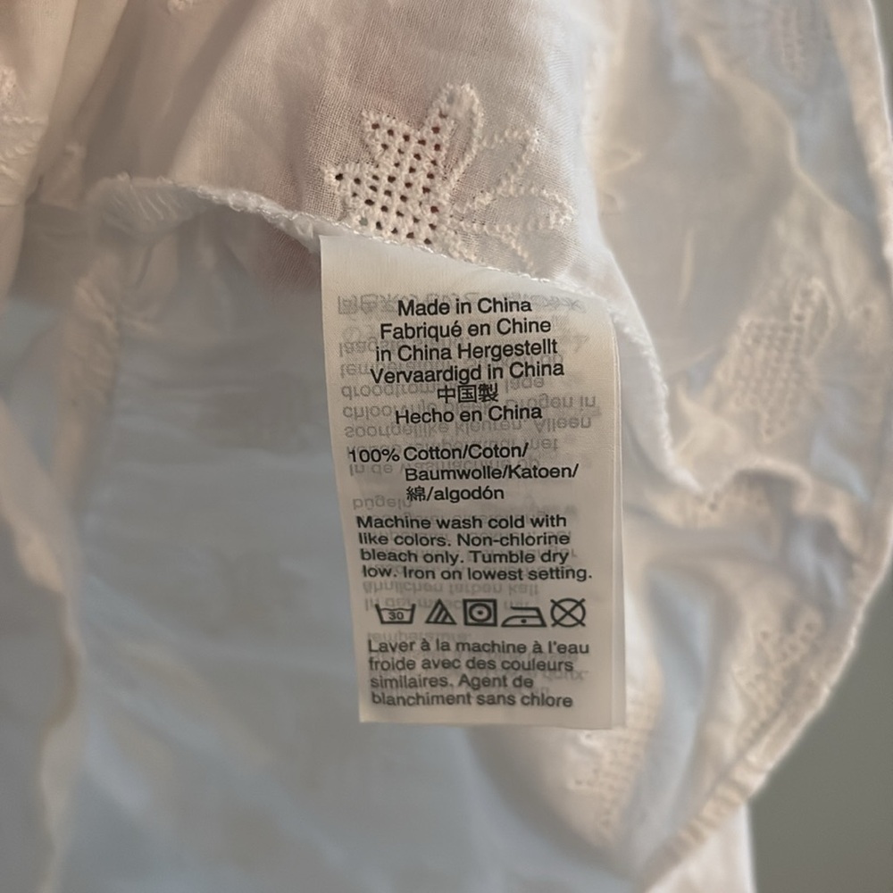 Madewell Cotton Peplum Ruffle Blouse - Picture 5 of 7